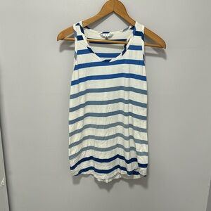 Cabi blue and white striped tank top tunic size small
